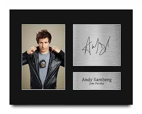 Hwc Trading Andy Samberg Brooklyn Nine Nine Gifts Printed Signed Autograph Picture For Tv Show Fans   Us Letter Size