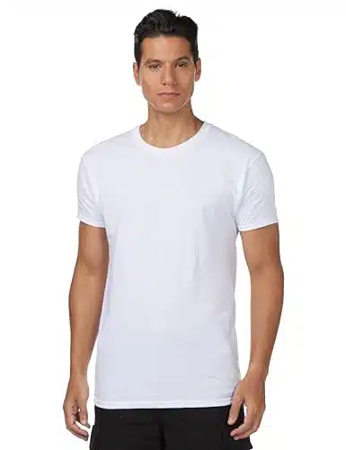 Hanes Men'S Tagless Cotton Crew Undershirts, Pack   White, X Large