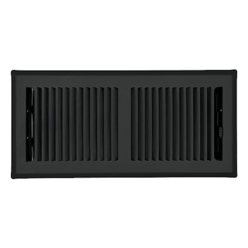 Rocky Mountain Goods X Black Floor Register Vent Heavy Duty Steel Floor Vent With Easy Adjust Airflow Lever Rocky Mountain Goods X Black Floor Register Vent Heavy Duty Steel Floor Vent With Easy Adjust Airflow Lever ()