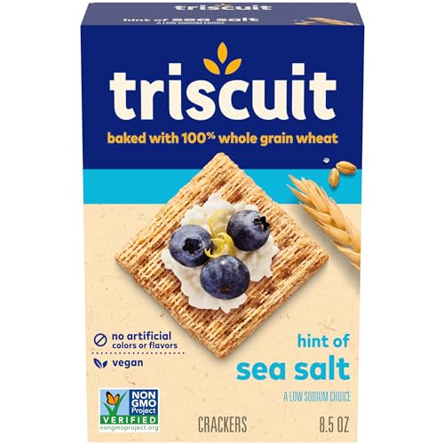 Triscuit Hint Of Sea Salt Whole Grain Wheat Crackers Vegan Crackers Oz Triscuit Hint Of Sea Salt Whole Grain Wheat Crackers, Vegan Crackers, Oz