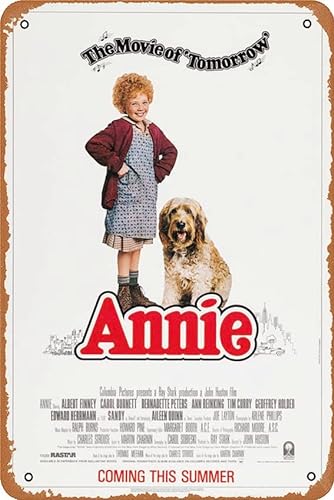 Annie Movie Poster Retro Tin Sign Wall Art Decor Metal Sign Decoration Sign Annie Movie Poster Retro Tin Sign Wall Art Decor Metal Sign Decoration Sign Xinch