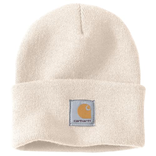 Carhartt Mens Knit Cuffed Beanie Deep Winter White One Size Carhartt Men'S Knit Cuffed Beanie, Deep Winter White, One Size