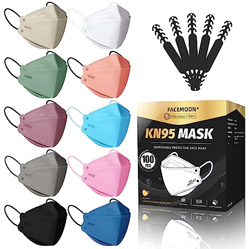 Knface Mask Disposable Adults Pack Adjustable Layer Protection Knface Mask Breathable Comfortable Respirator Knask Individually Wrapped Women Men Knface Mask Disposable Adults Pack Adjustable Layer Protection Knface Mask Breathable Comfortable Respirator Knask Individually Wrapped Women Men