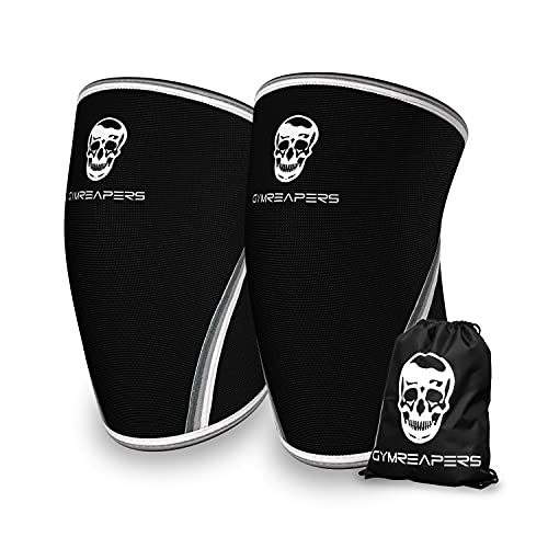 Knee Sleeves & Compression Brace (Pair) With Gym Bag   Ipf Approved   For Squats, Fitness, Weightlifting, And Powerlifting   Gymreapers M Sleeve Pair   For Men & Women   Year 
