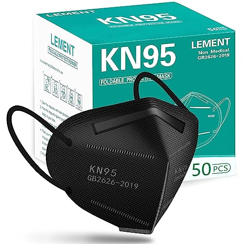 Lement Pcs Knface Mask Black Layer Cup Dust Safety Masks Filter Efficiency≥ Breathable Elastic Ear Loops Black Masks Lement Pcs Knface Mask Black Layer Cup Dust Safety Masks Filter Efficiency% Breathable Elastic Ear Loops Black Masks