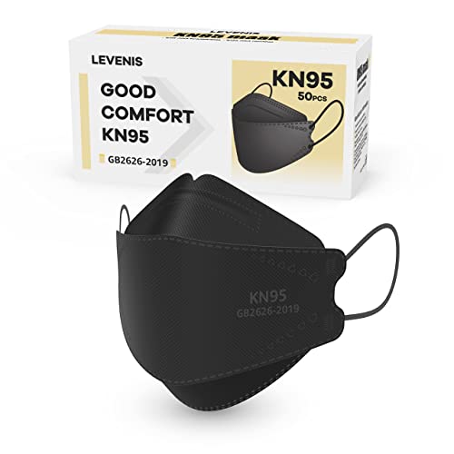 Levenis Knface Masks Pack Breathable Comfortable And Disposable Knask Black Levenis Knface Masks Pack, Breathable Comfortable And Disposable Knask, Black
