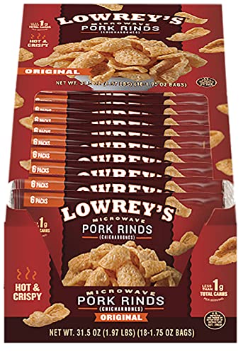 Lowreys Bacon Curls Microwave Pork Rinds Chicharrones Original Ounce Pack Of Lowrey'S Bacon Curls Microwave Pork Rinds (Chicharrones), Original, Ounce (Pack Of )