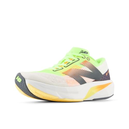 New Balance Mens Fuelcell Rebel Vrunning Shoe Whitebleached Lime Glohot Mango New Balance Men'S Fuelcell Rebel Vrunning Shoe, Whitebleached Lime Glohot Mango,