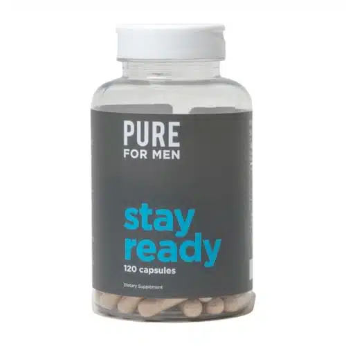 Pure For Men Original Vegan Cleanliness Stay Ready Fiber Supplement  Helps Promote Digestive Regularity  Psyllium Husk, Aloe Vera, Chia Seeds, Flaxseeds  Proprietary Formula  
