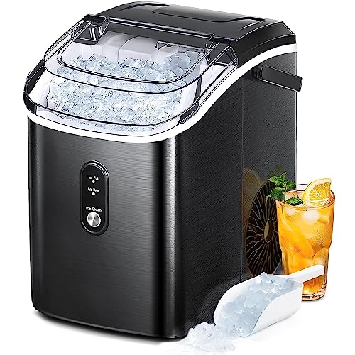 Aglucky Nugget Ice Maker Countertop Portable Pebble Ice Maker Machine Lbsday Chewable Ice Self Cleaning Stainless Steel Pellet Ice Maker For Homekitchenoffice Black Aglucky Nugget Ice Maker Countertop, Portable Pebble Ice Maker Machine, Lbsday Chewable Ice, Self Cleaning, Stainless Steel, Pellet Ice Maker For Homekitchenoffice (Black)
