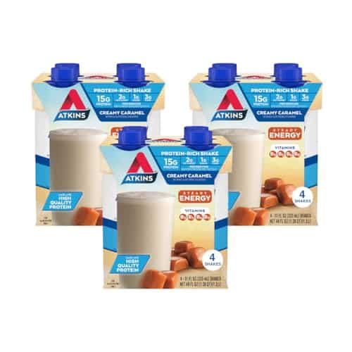 Atkins Energy Shake Creamy Caramel With B Vitamins And Protein. Keto Friendly And Gluten Free Countpack Of Atkins Energy Shake Creamy Caramel, With B Vitamins And Protein. Keto Friendly And Gluten Free Count(Pack Of )