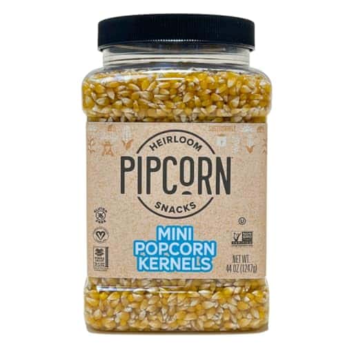 Heirloom Mini Popcorn Kernels By Pipcorn   Oz Jar, Unpopped Popcorn, Healthy, Non Gmo, Vegan, Gluten Free Snacks